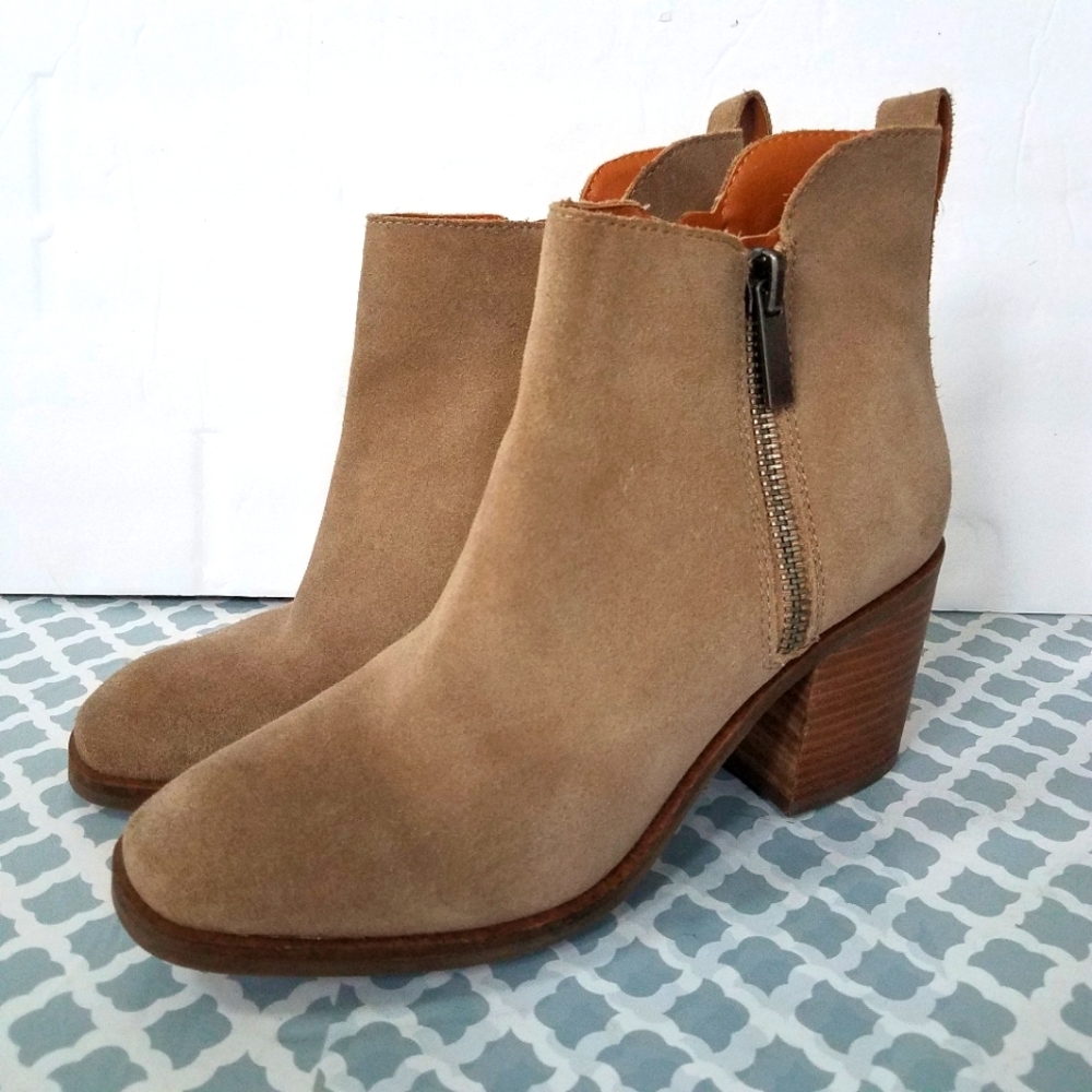 Lucky Brand Leather Booties 9 Walba